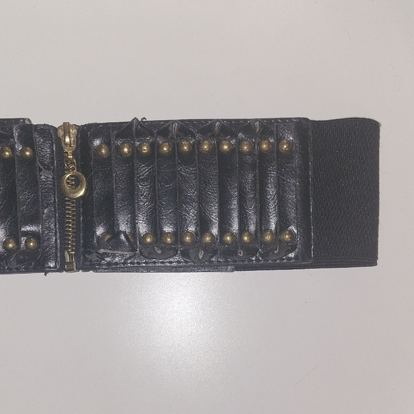 Topshop 2 Black and Gold Belts Set